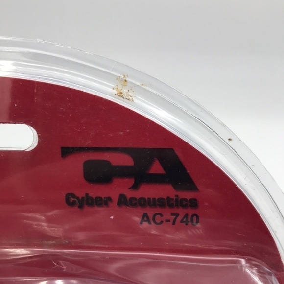 Cyber Acoustics AC-740 Mono Mini Headset/Microphone with in-line volume/mute - Picture 2 of 4